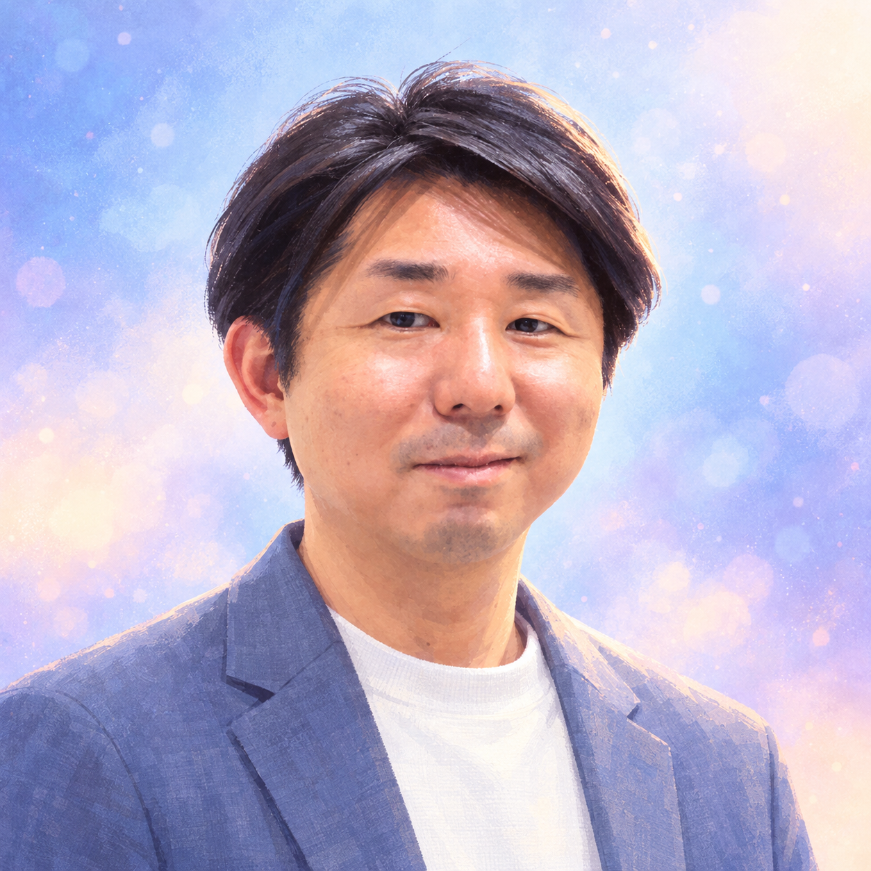 早瀬光浩 准教授の似顔絵