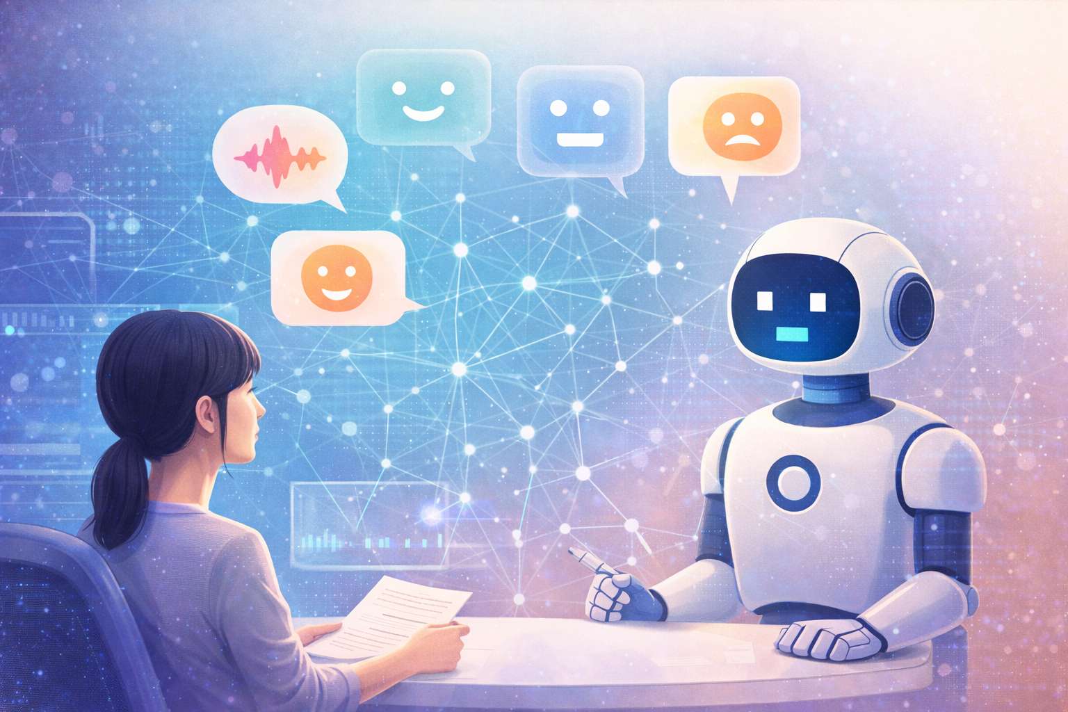 Human State Understanding：人の状態を理解するAIのイメージ